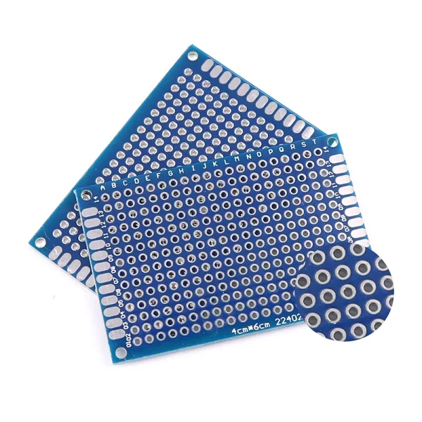 Prototype de carte PCB bleu, cartes de circuit imprimé double face pour projet de soudure de bricolage, 5/10 pièces, 2x8, 3x7, 4x6, 5x7, 7x9cm – Image 2