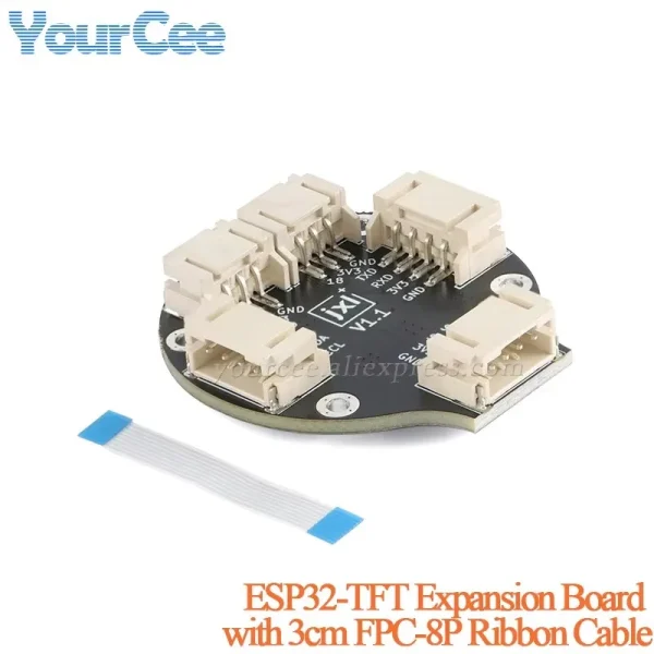 Module d'affichage d'écran TFT 1.28 pouces, carte LCD ronde colorée IPS 1.28 pouces GC9A01 Touch 240x240 SPI 240x240 – Image 7