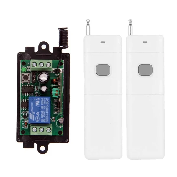 3000M longue portée DC 9V 12V 24V 1 CH 1CH RF télécommande sans fil système de commutation de lumière LED, 315/433 MHz, émetteur + récepteur – Image 2