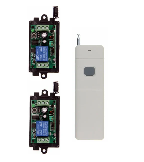 3000M longue portée DC 9V 12V 24V 1 CH 1CH RF télécommande sans fil système de commutation de lumière LED, 315/433 MHz, émetteur + récepteur – Image 3