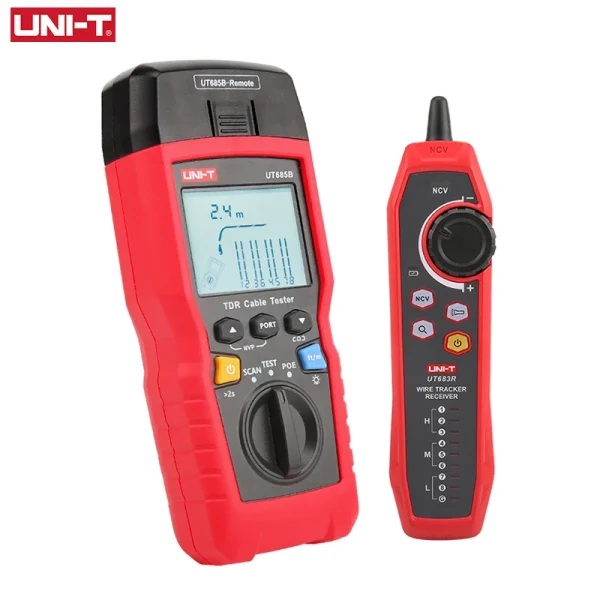 UNI T testeur de câble réseau TDR UT685B KIT traqueur de câble testeur Lan RJ45 RJ11 détecteur câblage LCD affichage outil réseau – Image 2