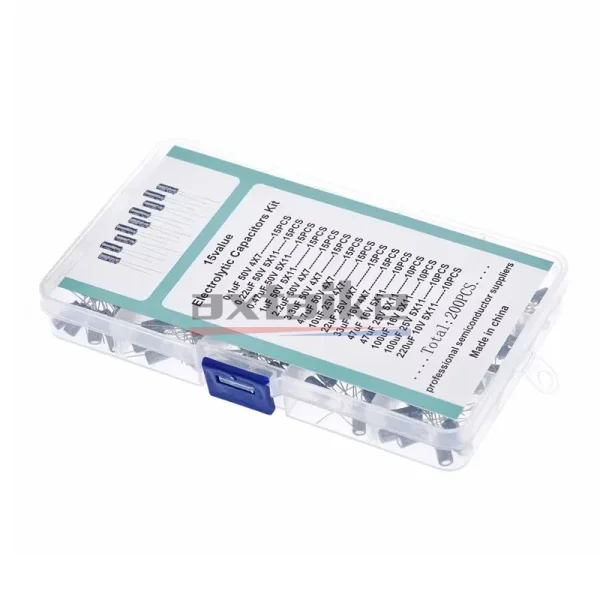 120/200/500 pièces 16V 25V 50V 0.1uF - 1000uF condensateur électrolytique en aluminium Kit assorti boîte 1uF 4.7uF 10uF 47uF 220uF 330uF 470uF – Image 9