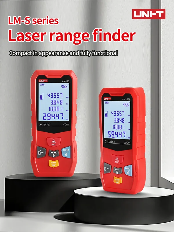 Télémètre Laser UNI-T série LM-S télémètre Laser numérique 40m 50m 60m 80m 100m 120m ruban à mesurer électronique – Image 13