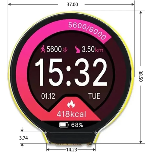 1.28 pouces Mini ESP32 ESP32-C3 IPS affichage rond ESP32-2424S012 écran tactile capacitif 240x240 TFT LCD Module GC9A01 écran tactile – Image 4