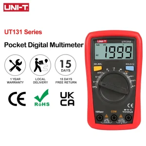 Testeur de multimètre numérique UNI-T Série UT131 Voltmètre AC DC Ampèremètre 2000 Comptes Palm Size Multimetro 02/10/2018 Test de diode