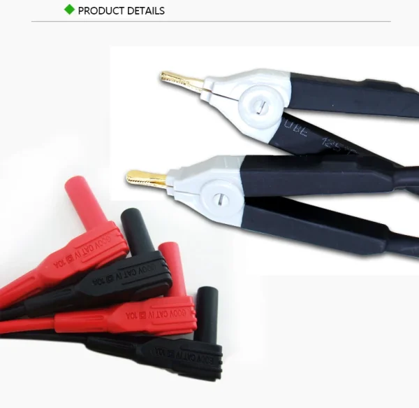 Le câble métallique de mètre de LCR s'applique aux accessoires UT612/UT611 durables La UNI-T UTL61 partie des sondes de fils d'essai de Kelvin agrafe – Image 4