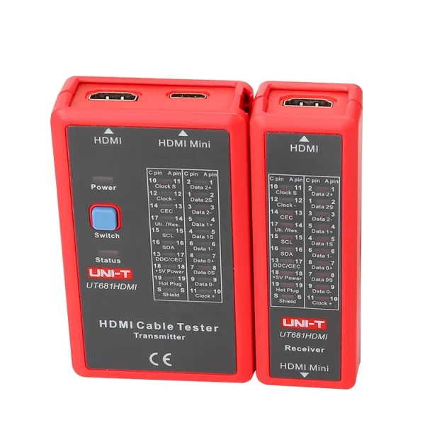 UNI-T MINI-HDMI Testeurs de câbles UT681HDMI Wire Tracker Lan Finder Outils de réparation de réseau – Image 6
