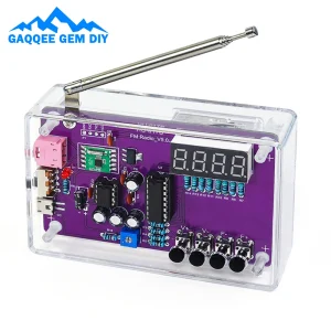 HU-017A RDA5807S Radio Kit FM DIY ￉lectronique Pi￨ces D'apprentissage Ensemble 87-108MHz avec/sans Logement Kit pour Composants ￉lectroniques Partie