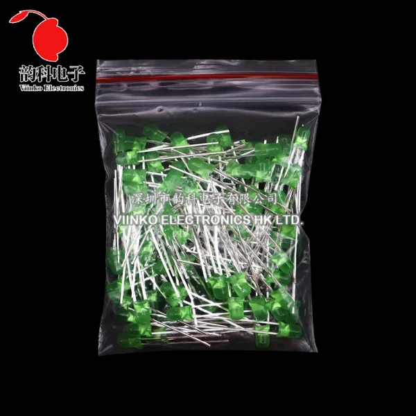 Kit électronique de Diodes électroluminescentes 3MM 5MM, boîte F3 F5, Kit assorti de diodes LED blanc vert rouge bleu jaune Orange – Image 29