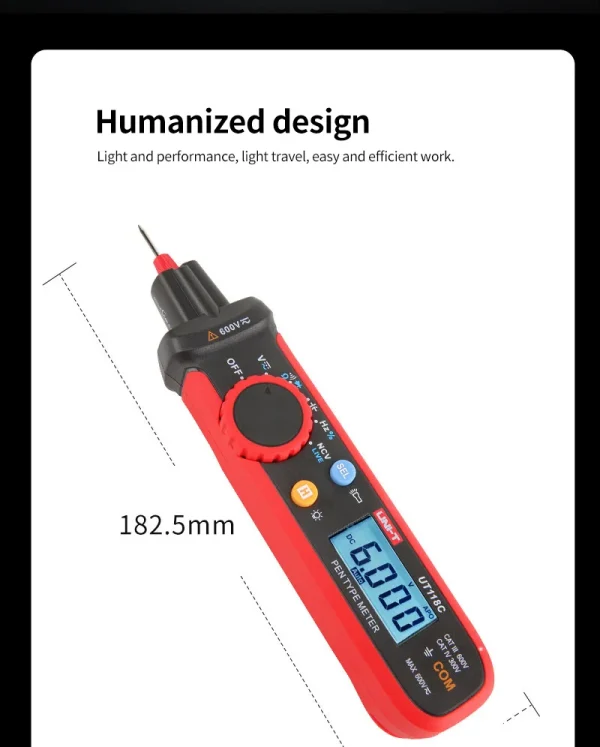 Multimètre numérique automatique de type stylo UNI-T UT118C 600V DC AC Voltmètre True RMS Dead Meter NCV puzzles itance 02/10/2018 Test – Image 10
