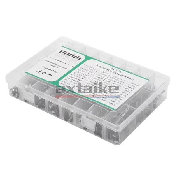 120/200/500 pièces 16V 25V 50V 0.1uF - 1000uF condensateur électrolytique en aluminium Kit assorti boîte 1uF 4.7uF 10uF 47uF 220uF 330uF 470uF – Image 8