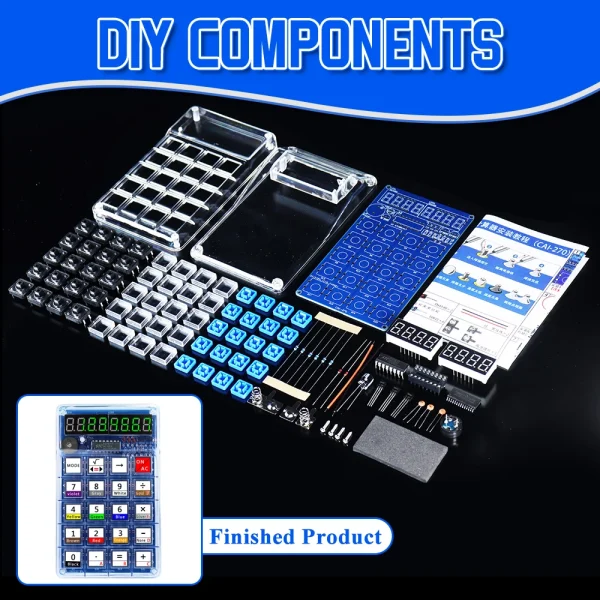 Kits électroniques de bricolage, calculatrices à tubes numériques LED, 51 microcontrôleurs, contrôle de résistance, Conversion, projets de soudage à monter soi-même – Image 6