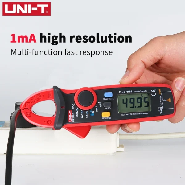 Pince multimètre numérique AC DC UNI-T UT210E UT210D, pince True RMS, ampèremètre, testeur de tension, compteur de fréquence – Image 3