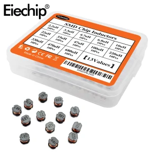 130 pièces CD54 SMD Kit d'inducteur de puissance bricolage électronique, 2.2uH ~ 680uH CD54 ensemble d'assortiment d'inducteurs pour convertisseurs DC-DC