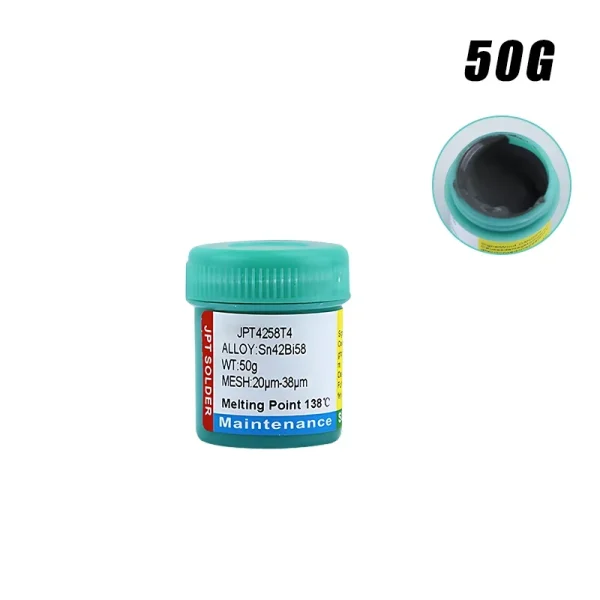 Pâte à souder SMD Sn42Bi58 138 ℃   Seringue basse température sans pâte à souder propre pour la réparation des composants de téléphone – Image 20