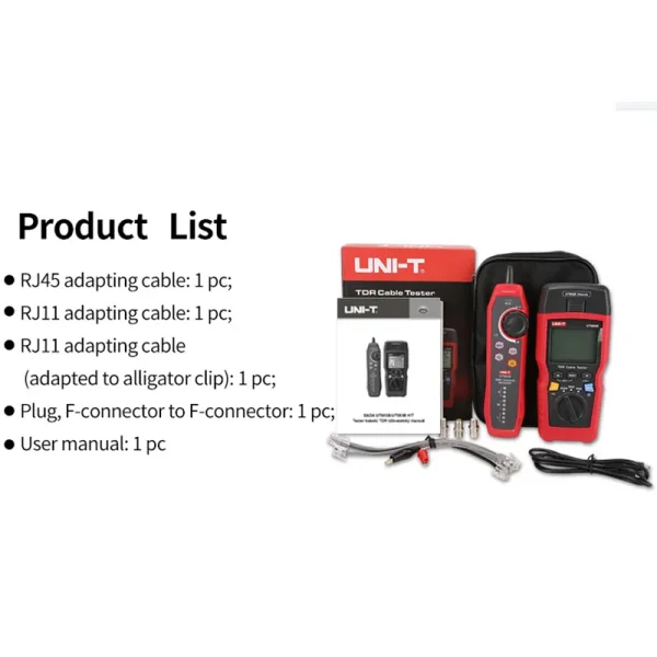UNI T testeur de câble réseau TDR UT685B KIT traqueur de câble testeur Lan RJ45 RJ11 détecteur câblage LCD affichage outil réseau – Image 6