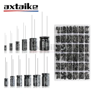 120/200/500 pièces 16V 25V 50V 0.1uF - 1000uF condensateur électrolytique en aluminium Kit assorti boîte 1uF 4.7uF 10uF 47uF 220uF 330uF 470uF