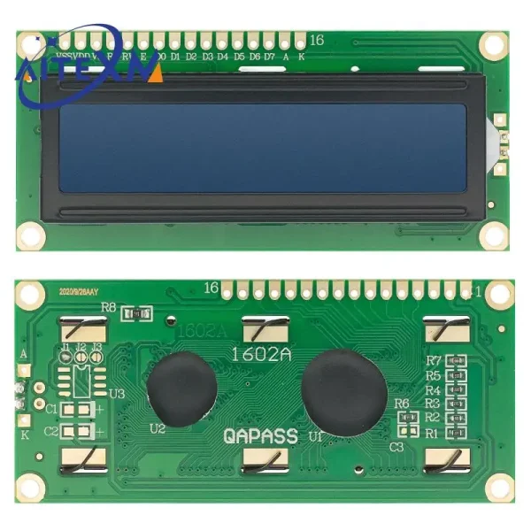 Module d'affichage LCD1602 I2C, écran bleu vert 5V PCF8574, adaptateur IIC pour Arduino – Image 4