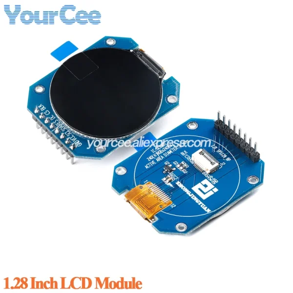 Module d'affichage d'écran TFT 1.28 pouces, carte LCD ronde colorée IPS 1.28 pouces GC9A01 Touch 240x240 SPI 240x240 – Image 11