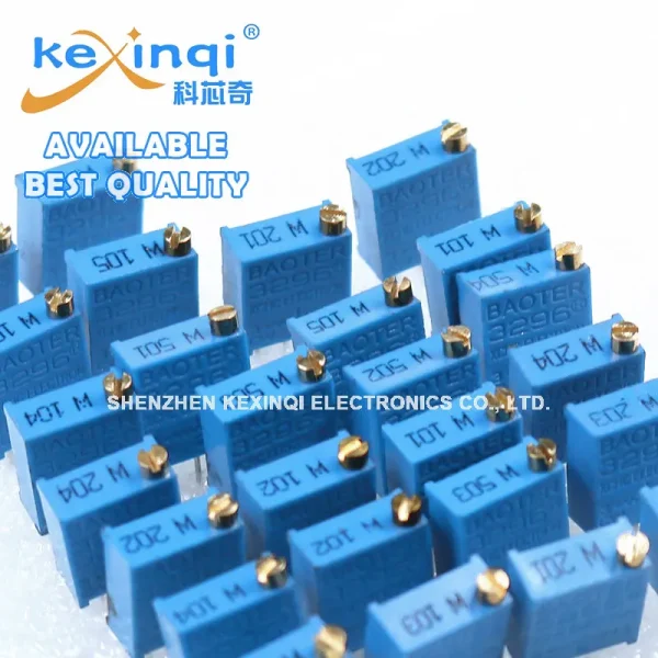 Kit de potentiomètres 26 pièces/ensemble 3296W, 100R 200R 500R 1K 2K 5K 10K 20K 50K 100K 200K 500K 1M, ensemble de résistances variables, 13 valeurs x 2 pièces – Image 5