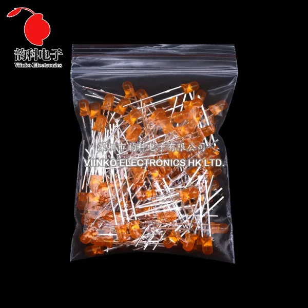 Kit électronique de Diodes électroluminescentes 3MM 5MM, boîte F3 F5, Kit assorti de diodes LED blanc vert rouge bleu jaune Orange – Image 27