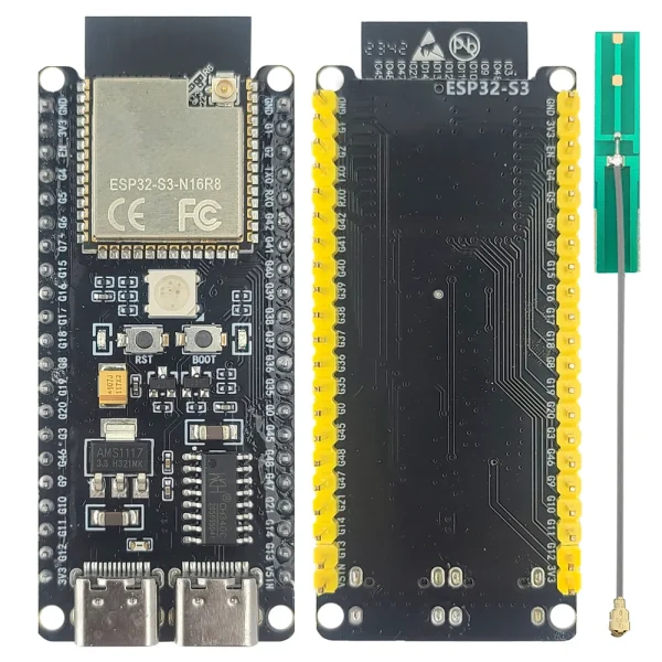 Carte de développement ESP32 S3 ESP32-S3-DevKitC-1 BT 2.4G, Module Wifi pour Arduino 8 mo PSRAM 16 mo FLASH N16R8 CH340C type-c 42 broches – Image 2