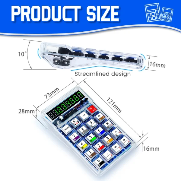Kits électroniques de bricolage, calculatrices à tubes numériques LED, 51 microcontrôleurs, contrôle de résistance, Conversion, projets de soudage à monter soi-même – Image 2