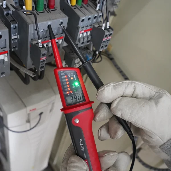 Testeurs de tension UNI-T UT18C UT18D UT15C, détecteur de tension de continuité de séquence de Phase, affichage LCD, plage automatique, étanche IP65 – Image 3