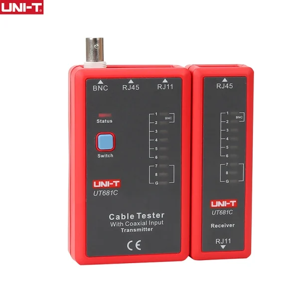 Testeurs de câble réseau UNI-T UT68/s Testeur LAN RJ45 RJ11 BNC Tracker de câble Détecteur de fil Outils de réparation réseau – Image 2