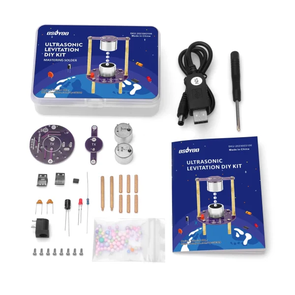 OSOYOO – kit de pratique de soudage pour bricolage, projet de lévitation ultrasonique avec câble USB pour apprendre la soudure, débutants et adultes – Image 4