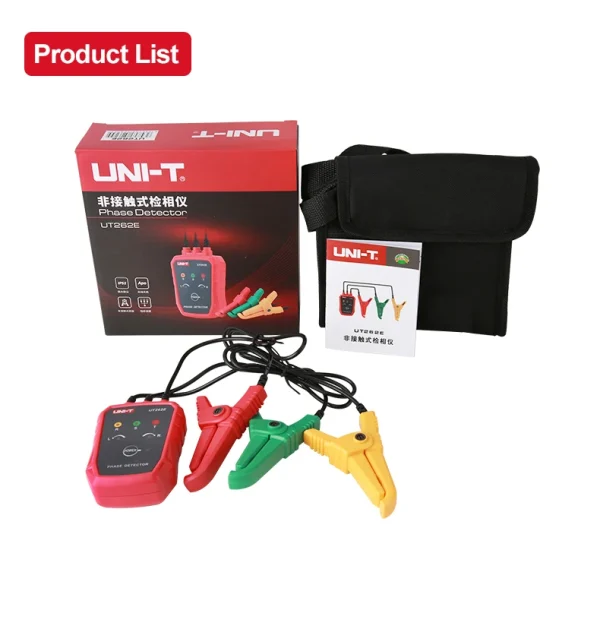 Détecteur triphasé sans contact UNI-T UT262E Testeur de rotation Phase Sequanciennement Breaker Finder 70V-1000V AC LED Buzzer Indication – Image 15