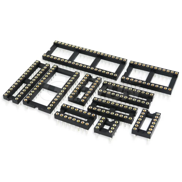 10 pièces prise IC trou rond étroit large DIP 6 8 14 16 18 20 24 28 40 broches DIP6 DIP8 DIP14 DIP16 DIP18 DIP20 DIP28 DIP40 broches – Image 3
