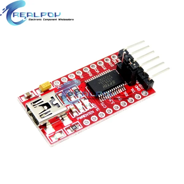 Module adaptateur série FT232RL FT232 FTDI USB 3.3V 5.5V vers TTL pour Arduino FT232 Pro Mini Port USB vers TTL 232 Mini/type-c USB – Image 4