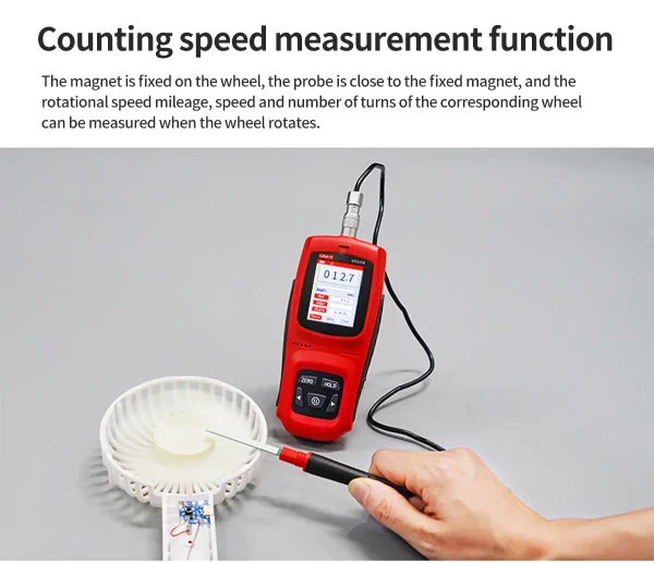 Compteur Gauss numérique portatif UNI-T UT335A UT335B UT335C 0-3000mT, zéro manuel automatique pour la détection de champ magnétique – Image 17