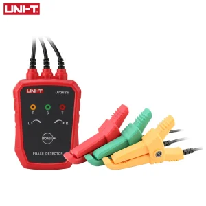 Détecteur triphasé sans contact UNI-T UT262E Testeur de rotation Phase Sequanciennement Breaker Finder 70V-1000V AC LED Buzzer Indication