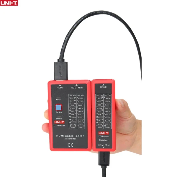 UNI-T MINI-HDMI Testeurs de câbles UT681HDMI Wire Tracker Lan Finder Outils de réparation de réseau – Image 4