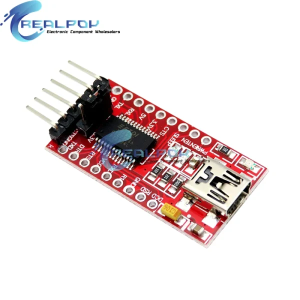 Module adaptateur série FT232RL FT232 FTDI USB 3.3V 5.5V vers TTL pour Arduino FT232 Pro Mini Port USB vers TTL 232 Mini/type-c USB – Image 3