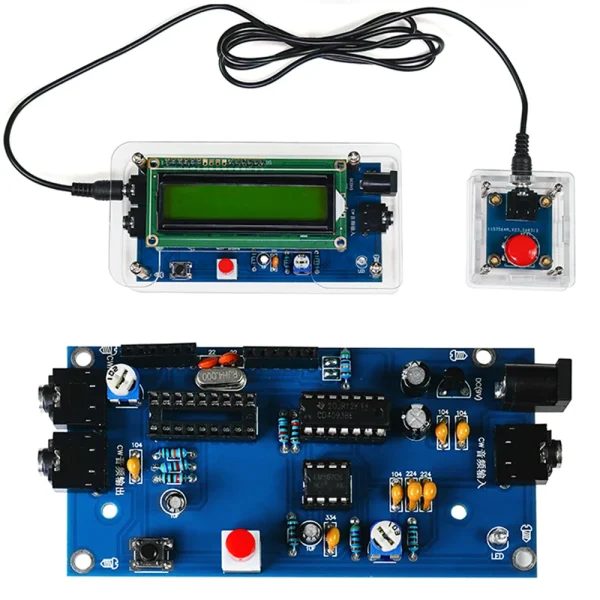 Décodeur de Code Morse DC9V CW, Circuit imprimé en vrac, pratique de soudage, Kit de fabrication électronique, prise américaine – Image 16