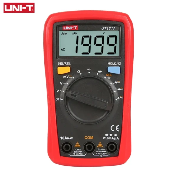Testeur de multimètre numérique UNI-T Série UT131 Voltmètre AC DC Ampèremètre 2000 Comptes Palm Size Multimetro 02/10/2018 Test de diode – Image 2