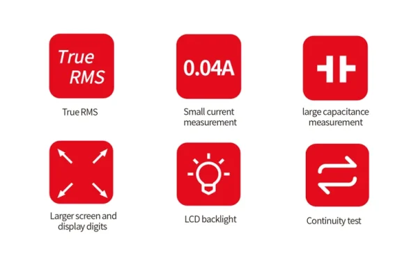 Pince multimètre numérique UNI-T UT204R UT202F UT203R 400A 600A, pince de courant AC, pince de haute précision, ampèremètre, voltmètre – Image 13
