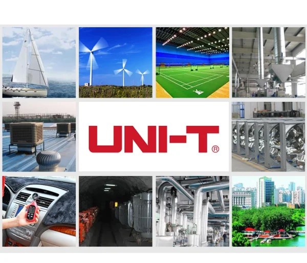 UNI-T UT363 anémomètre portatif numérique UT363BT mesure de la vitesse du vent testeur de température affichage LCD débit d'air vitesse compteur de vent – Image 17