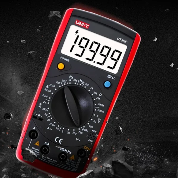 UNI T-Multimètre numérique UT39E, compteur de courant AC DC, voltmètre, testeur de puzzles morts, 1000 points, 20A, 19999 V – Image 5