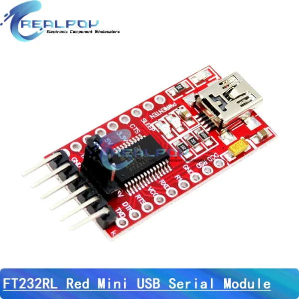 Module adaptateur série FT232RL FT232 FTDI USB 3.3V 5.5V vers TTL pour Arduino FT232 Pro Mini Port USB vers TTL 232 Mini/type-c USB – Image 2
