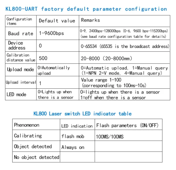 XKC-KL800 2024New capteur de Distance Laser 8m, commutateur de proximité optique Laser DC5-24v, capteur de mouvement infrarouge – Image 9