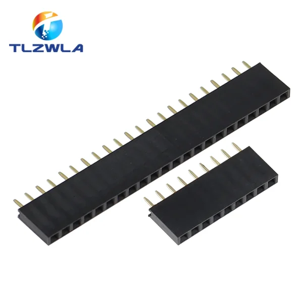 Socle d'en-tête femelle simple, pas de prise, 2.54mm, 1*2p 3p 4p 5p 6p 7p 8p 9p 10p 12p 14p 16p 18p 20, 10 pièces connecteur à broches, p 22p 40p – Image 5