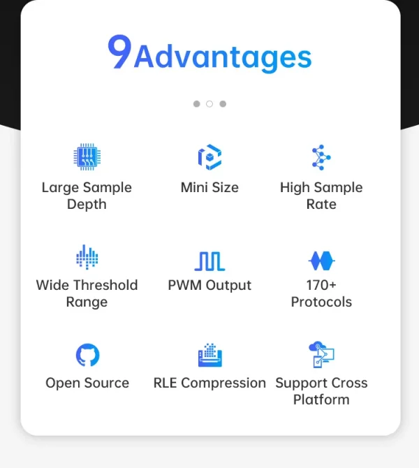 ALIENTEK analyseur logique DL16 250MHz taux d'échantillonnage maximum 16 canaux outils d'analyse logique ARM FPGA logiciel de décodage de protocole de débogage – Image 22
