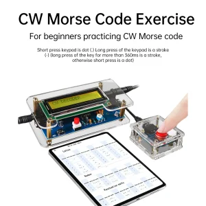 Décodeur de Code Morse DC9V CW, Circuit imprimé en vrac, pratique de soudage, Kit de fabrication électronique, prise américaine