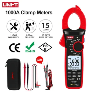 Pince ampèremétrique numérique UNI-T True RMS, UT207B, UT208B, courant AC DC, 1000A, pince 1000V, ampèremètre Ldissolve, pince ampèremétrique 6000 points