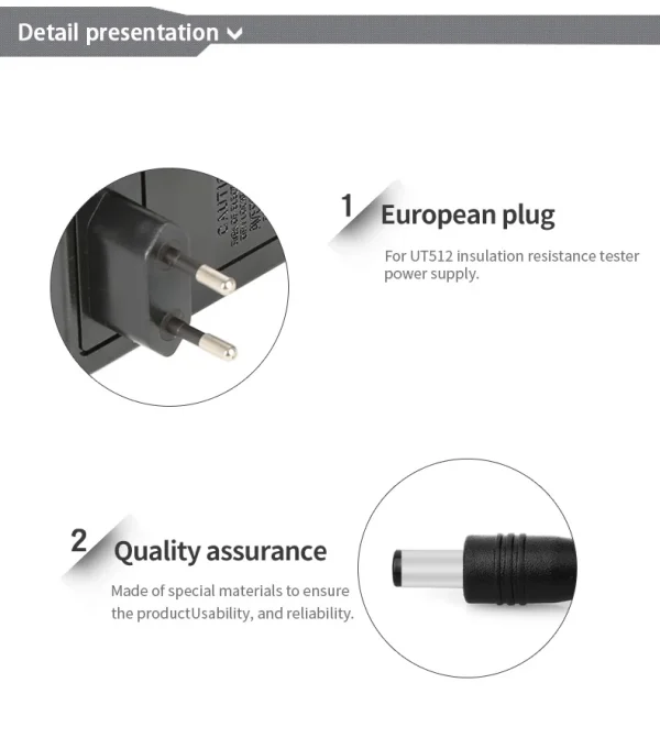 Adaptateur d'alimentation UT-W03 UNI-T DC 14.5V 600mA Adaptateur pour UTorgUT50/s UT502C Testeur d'isolant 02/10/2018 – Image 4