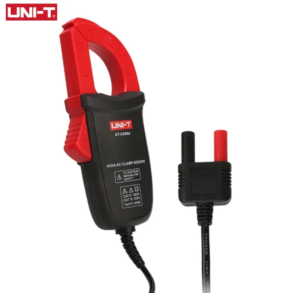 Capteur de pince de courant AC UNI T UT-CS06A 400A, pince de mesure de courant, ampèremètre adapté aux multimètres UT61E + UT139C UT196 – Image 3